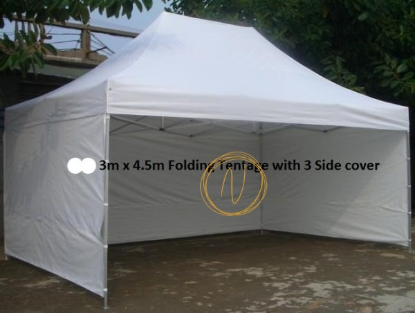 Folding Tentage with 3 sides cover