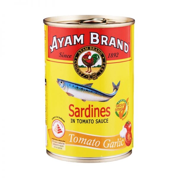 Ayam Brand Sardines in Tomato Sauce - Tomato Garlic