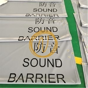 Sound Barrier. PVC Canvas Fabric