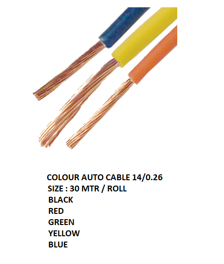 Colour Auto Cable 14 0.26 